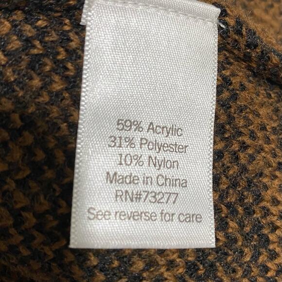 NWT Nine West M knit open front duster jacket long cardigan sweater animal print - Picture 14 of 15